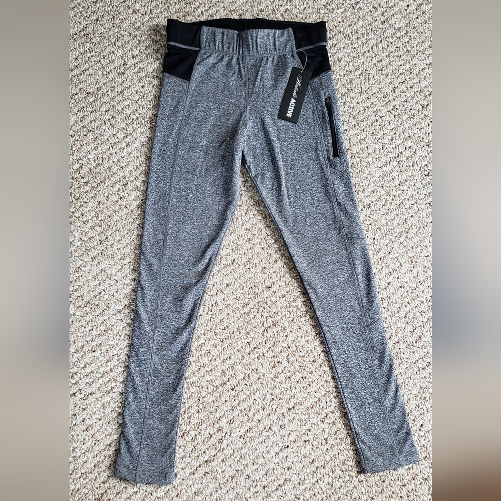 Natalie Active Dancewear: Leggings Dance NWT Grey Small Adult